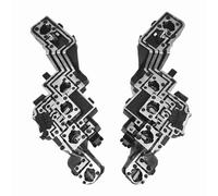 SDCDKLPEPT Lot de 2 feux arrière gauche et droit pour Peugeot 307 (modèle à hayon) 2008-2013, imprimé (noir) Feux arrière