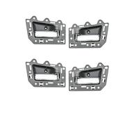 SDCDKLPEPT Poignées de porte intérieures (4 pièces) Pour Jeep Pour Grand Pour Cherokee (2005-2011), gris chromé, Pour Avant et arrière gauche/droite Cache Poignée Panneau Intérieur Voiture