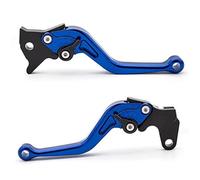 SDCDKLPEPT Pour YZF R125 2008-2013 pour WR125X pour WR125R 2010-2016 pour WR 125 2009-2013 paire de leviers d'embrayage de frein courts rouge Levier d'embrayage et de frein hydraulique( Blue)