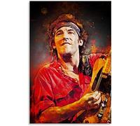 SDDLW1990 1000 pièces en bois Puzzle Bruce Springsteen Guitar Singer PosterHaut de gamme Enfants Adultes Jouets dagogique jeu Puzzles 1000 Piece 29.5x19.6inch(75x50cm) Sans Cadre