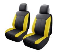 SDDWSDW Housses Siege Voiture Ensemble Complet pour Hyundai Bayon Crossover SUV 2021-2026, Cuir Coussins de SièGes Avant ArrièRe Housse de Protection Accessoires IntéRieurs,D/Black-Yellow
