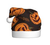 SDEGTHO 1 bonnet de Père Noël tricoté pour Halloween, motif citrouille, lutin au crochet, bonnet de Noël pour adultes, femmes et hommes