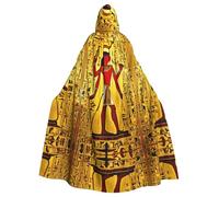SDEGTHO Ancient Egypt Tribe Series Cape à capuche pour adulte Costume de sorcière d'Halloween pour homme et femme Costumes de cosplay