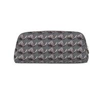 SDEGTHO Angry Rhino Trousse à crayons en cuir grande capacité pour l'école et stylo plume Cadeau pour garçons et filles, doré, Taille unique, Trousse de maquillage