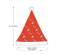 SDEGTHO Bonjour Lunettes Flamant Rose 1 Pcs Noël tricoté Chapeau de Père Noël Elfe Chapeau Crochet Bonnet de Noël Bonnet de Noël Bonnet de Noël Bonnet de fête de Noël Casquettes pour adultes Femmes