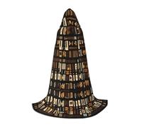 SDEGTHO Cape à capuche africaine en tissu tribal pour Halloween, carnaval, bal masqué