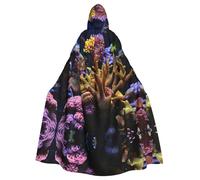 SDEGTHO Cape à capuche Coral Reef pour adulte - Costume de sorcière pour homme et femme