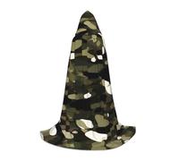 SDEGTHO Cape à capuche longue à capuche camouflage abstrait pour carnaval