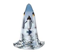 SDEGTHO Cape à capuche pingouin pour adolescent, cosplay, renaissance, foire, gothique, fantaisie, médiévale