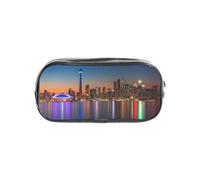 SDEGTHO Cityscape Night Canada Trousse transparente avec compartiment unique de grande capacité pour ranger les stylos