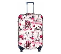 SDEGTHO Cityscape Paris Tour Eiffel France Housse élastique anti-poussière et résistante aux rayures Compatible avec poignée centrale, blanc, M