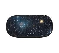 SDEGTHO Constellation Star Clusters Galaxies Trousse à crayons de grande capacité, trousse à crayons multifonctionnelle, trousse portable, trousse à crayons pour bureau, Noir, One size, Organiseur de