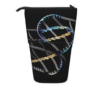 SDEGTHO Dna Chain Photoes Trousse à crayons télescopique avec support pour stylos et maquillage Organiseur de bureau