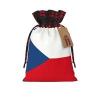 SDEGTHO Drapeau de la République tchèque 1 sac fourre-tout en matériau durable 11,9 x 17,5 cm avec cordon de serrage au choix pour Halloween cadeau élégant