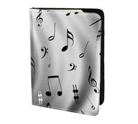 SDEGTHO Étui de passeport avec impression musicale pour voyage - Accessoire de voyage pour homme et femme, Noir , Taille unique