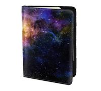 SDEGTHO Étui de passeport imprimé galaxie dans l'univers pour voyage indispensable, étui de passeport pour accessoires de voyage pour femmes et hommes, Noir , Taille unique