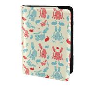 SDEGTHO Étui de passeport imprimé lapin magicien pour voyage indispensable, étui de passeport pour accessoires de voyage pour femmes et hommes, Noir , Taille unique