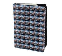 SDEGTHO Étui portefeuille en cuir de vachette avec impression paysage du Japon Mount Fuji - Accessoires indispensables pour homme et femme, Noir , Taille unique