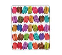 SDEGTHO Grand tapis de souris de jeu aromatisé macaron biscuit, base en caoutchouc antidérapant, bords cousus, résistant à l'eau, pour joueur