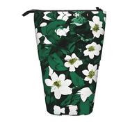SDEGTHO Hunter Trousse à crayons télescopique avec motif pétales de fleurs Vert