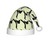 SDEGTHO Karate-Highkick-Icon Bonnet de Noël pour bébé Fourrure classique extra épaisse