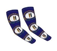 SDEGTHO Manchons de bras pour homme et femme - Motif drapeau de l'État du Kentucky - Manches de protection solaire - Noir - Taille unique