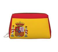SDEGTHO Petit sac de rangement drapeau espagnol pour sac à main, trousse de maquillage de voyage, mini trousse de maquillage, blanc, One Size