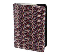 SDEGTHO Porte-passeport mexicain en cuir de vachette avec impression tête de mort - Accessoires indispensables pour homme et femme, Noir , Taille unique