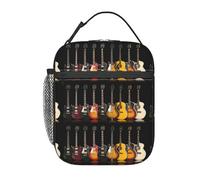 SDEGTHO Sac à déjeuner isotherme avec imprimé guitare électrique pour un usage quotidien
