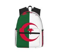 SDEGTHO Sac à dos léger et décontracté avec drapeau de l'Algérie résistant à l'eau pour l'école, le travail, la randonnée, le camping