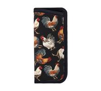 SDEGTHO Sac de rangement pour lunettes de coq français - Portable - Léger - Protection anti-poussière - Pratique - Pour la maison, le bureau, les voyages et le transport quotidien, Noir , M