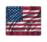 SDEGTHO Tapis de souris American Flag2 de qualité professionnelle, avec bord de verrouillage et caoutchouc antidérapant pour une surface de bureau stable