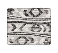SDEGTHO Tapis de souris gris tribal à bords lisses avec base en caoutchouc durable pour un contrôle précis du curseur