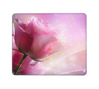 SDEGTHO Tapis de souris rose avec base en caoutchouc durable pour un contrôle précis du curseur