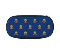 SDEGTHO Trousse à crayons de grande capacité avec drapeau de l'État de l'Idaho - Trousse à crayons portable - Pour le bureau, Noir , Taille unique, Organiseur de sac
