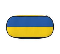 SDEGTHO Trousse à crayons de grande capacité, motif drapeau de l'Ukraine, trousse à crayons portable, trousse à crayons pour bureau, Noir , Taille unique, Organiseur de sac