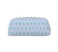 SDEGTHO Trousse à crayons en cuir avec impression sirène - Grande capacité - Pour l'école et le stylo plume - Cadeau idéal pour garçons et filles, Argenté., Taille unique, Trousse de maquillage