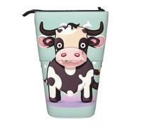 SDEGTHO Trousse à crayons télescopique avec motif vache noire