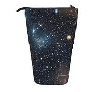 SDEGTHO Trousse à crayons télescopique en forme de constellation avec amas d'étoiles et galaxies, Noir , Taille unique, Organiseur de sac