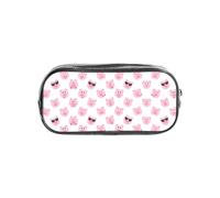 SDEGTHO Trousse à crayons transparente avec tête de cochon rose, grande capacité, compartiment unique, rangement de protection pour stylos