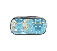 SDEGTHO Trousse transparente avec motif carte de la Grèce - Grande capacité - Compartiment unique - Rangement de protection pour stylos