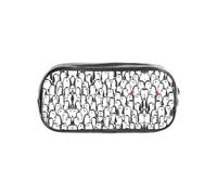SDEGTHO Trousse transparente avec motif foule de pingouins - Grande capacité - Compartiment unique - Rangement de protection pour stylos