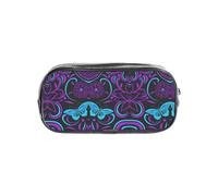 SDEGTHO Trousse transparente avec motif papillon sur une belle fleur - Compartiment unique de grande capacité - Rangement de protection pour stylos