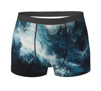 SDEGTHO Within the Tides Boxer pour homme respirant et doux, noir, XX-Large