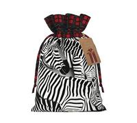 SDEGTHO Zebra 1 sac fourre-tout en matériau durable 11,9 x 17,5 cm avec cordon de serrage au choix pour cadeau d'Halloween élégant