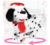 SdeNow Twerking Jouet pour chien qui secoue les fesses et coule Père Noël Chiot Peluche musicale animée de Noël, chantant et dansant, Chanson anglaise