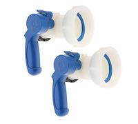 SDENSHI 2X Vanne Papillon en PP avec Écrou de 62mm Adaptateur pour Cuve IBC 1000 litres