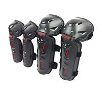 SDENSHI 4pcs Moto Motocross Cyclisme Coude Genouillère Protecteur Protège-Tibia Armure