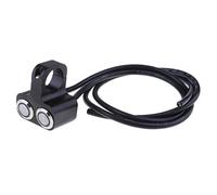 SDENSHI Interrupteur à Double Bouton-Poussoir De Commande De Phare De Guidon De Moto en Alliage D'aluminium