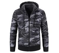 SDER Chandail Tricot à Capuche Homme Veste Zippé Hiver Chaude Pull Camouflage Hoodie Sweater Chandail à Capuche Hoodie Veste En Maille Gilet Polaires Polaires Doublé Veste Hiver Avec Capuche Blouson